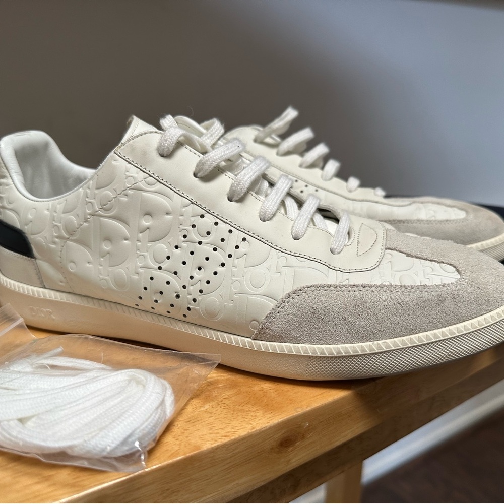 Dior B01 Oblique Emboss Sneakers Authentic size 9.5 Men’s Excellent Condition - Picture 2 of 6